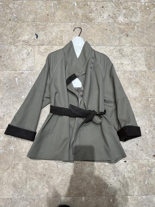 【门店同款】ENJOY秋季“光阴序语”静奢撞色收腰风衣 166493520 商品图1