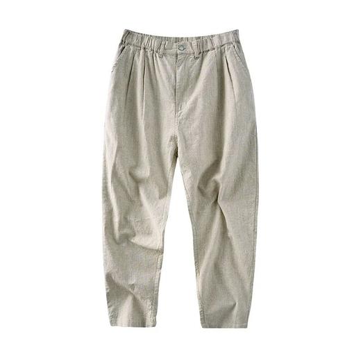 夏季新品男士麻裤工装裤80%苎麻+20%棉 商品图1