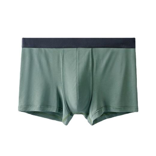 日式无印内裤良品平角裤莫代尔材质纯色男士内裤简约日文包装代发 商品图4