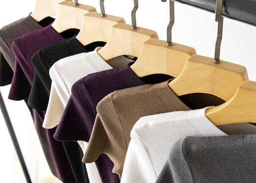 【高品质私服】【扬子16针精纺纱线短袖】利落修饰颈部线条，轻松提升整体造型的精致度YS24090【仅限签收48小时内退换】-CC 商品图4