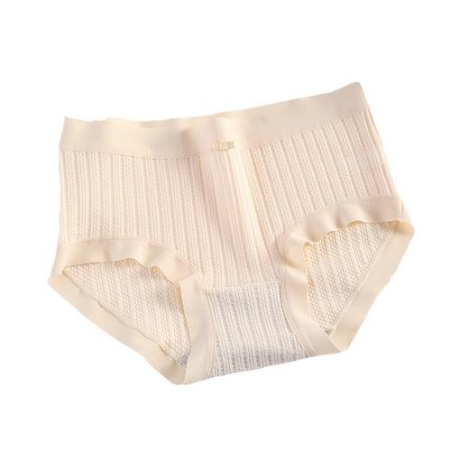 日式特价无印花边少女精梳良品内裤女士中腰舒适棉质三角裤白边 商品图4