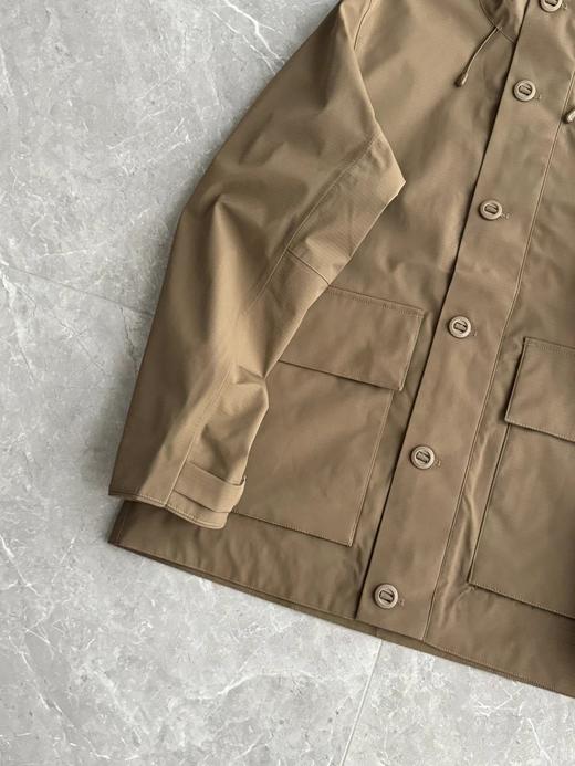 F030647男装防风防水复古潮流百搭舒适宽松连帽外套 商品图6