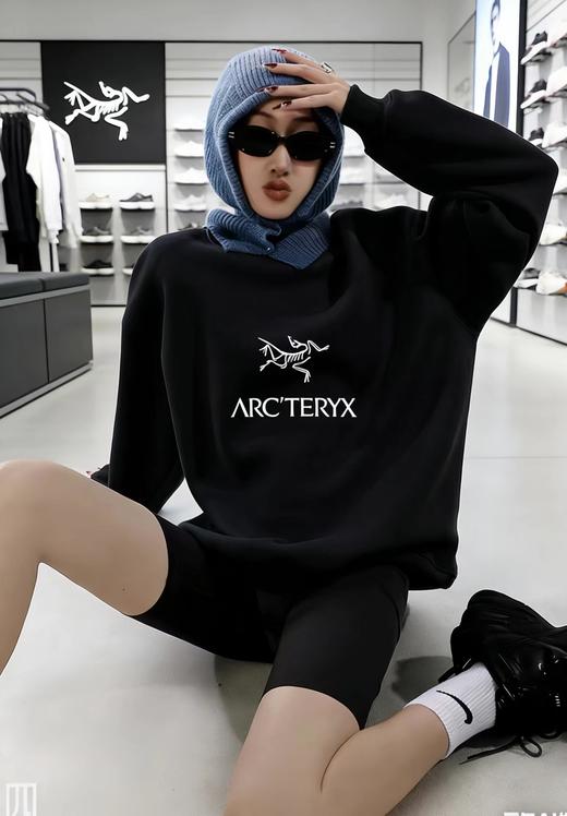 F030613重磅珠地圆领休闲宽松舒适卫衣男女同款 商品图7