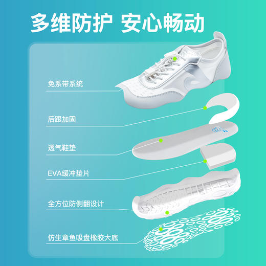 小蓝羊26春新款儿童户外赤足运动鞋中大童校园综合软底护足训练鞋网纱章鱼鞋 商品图5