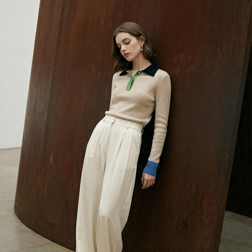 PALUOPO/PL翻领女衫ET23106R-A/约重295g帕罗 商品图5