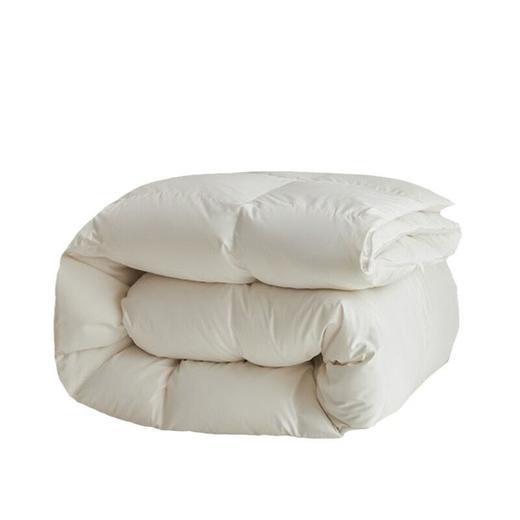 日式无印95白鹅绒被芯良品羽绒被秋冬保暖羽绒被子白色60全棉贡缎 商品图4