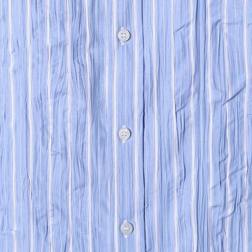 SDSA男装2026新款高贵轻奢韩版简约条纹褶皱衬衫宽松休闲百搭衬衣 商品图2