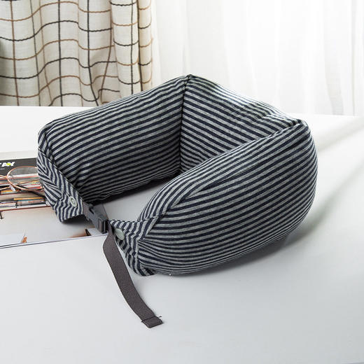 无印U型护颈枕良品汽车颈部靠枕u形脖子旅行午睡枕飞机枕乳胶颗粒 商品图4