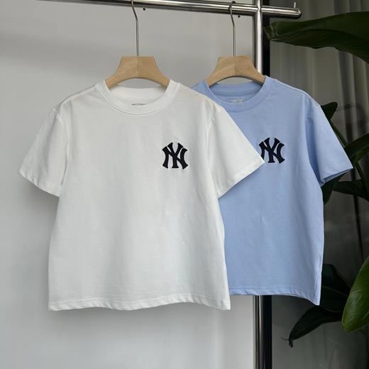 F0306135夏季新款男女童简约刺绣小标运动百搭细腻柔软时尚舒适休闲风短袖T恤 商品图0