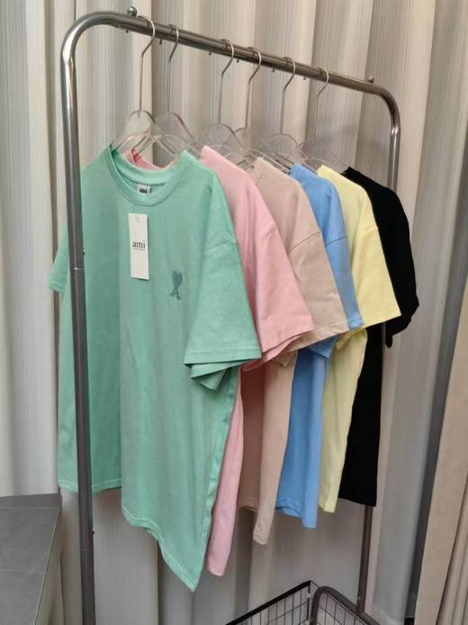 原单𝐀𝐦𝐢马卡龙爱心情侣短袖 商品图12