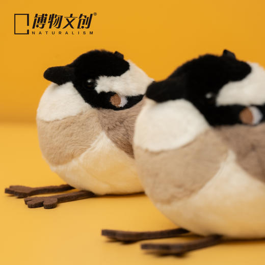 博物文创 啾儿白头鹎 毛绒玩具挂件 情人节日礼物 商品图2