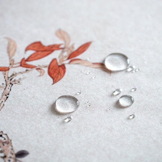 彩绘绢本茶席/茶席防水绢本茶桌布彩绘中式禅意茶台桌旗茶具茶艺杯垫茶道配件 商品图1