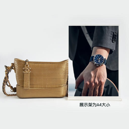 【95新】CHANEL香奈儿流浪包AS0865B00814N4775小号金色鳄鱼纹压花牛皮手提斜挎流浪包女士250226NJS25 商品图10