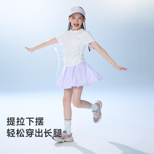 onmygame26夏新品【城市运动】女童短袖T恤防晒凉感收腰速干上衣GQ11120300 商品图2