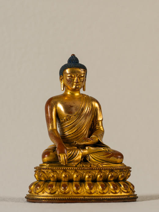 清	铜鎏金释迦摩尼佛像 商品图0