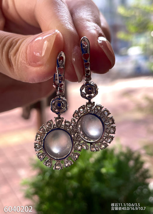 6040202，蛋面耳坠。具体价格微信咨询 商品图5