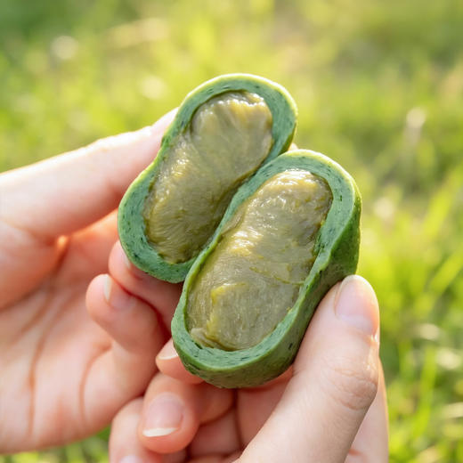 FX四枚装240g 短保红豆 肉松 黑芝麻 龙井 清明艾草青团糯米糍粑 商品图1