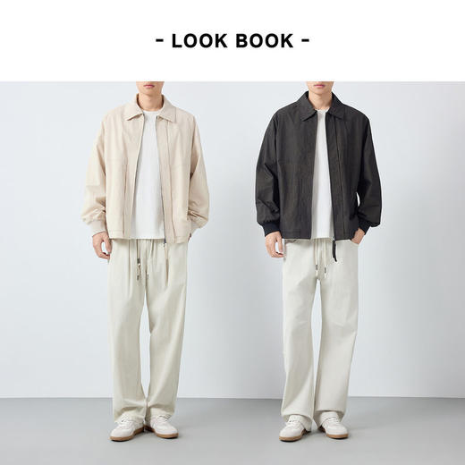 墨麦客男装高智通勤翻领夹克男2026春季新款肌理感男士外套81603. 商品图4
