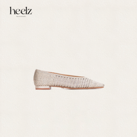 heelz艺术工坊系列  ｜手工编织羊皮鸭嘴奶奶鞋 1.5公分