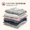 日式无印家居服良品双层纱居家服睡衣全棉男款女款日系舒适格子 商品缩略图0