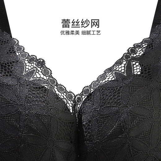 女式性感蕾丝承托定型聚拢文胸 商品图8