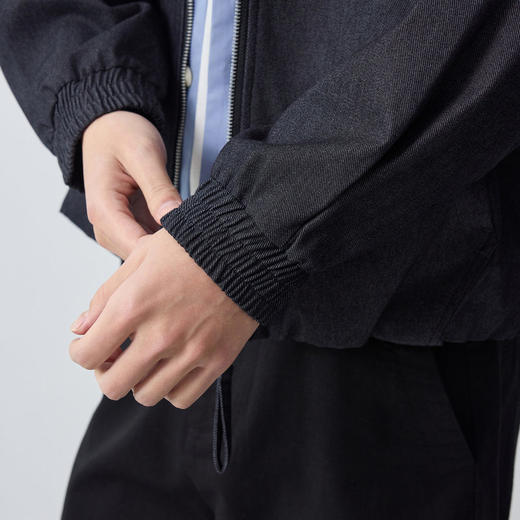 墨麦客男装高智通勤假两件男士外套2026春季新款立领夹克男81565. 商品图3