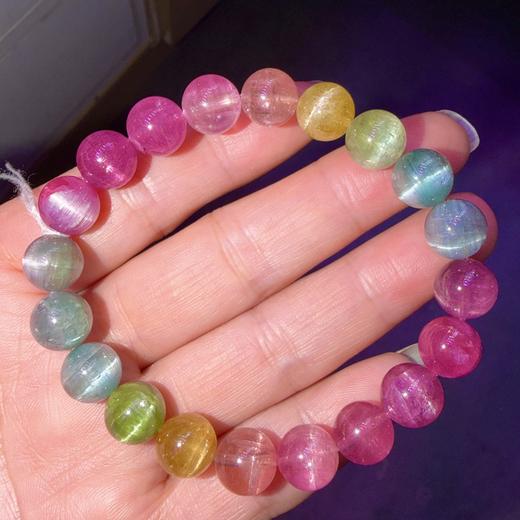 9.8mm彩虹碧玺手链 商品图8