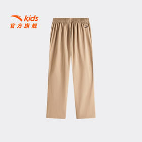 安踏儿童男大童运动长裤2026年夏季新款亲肤透气中大童潮流工装裤352628503