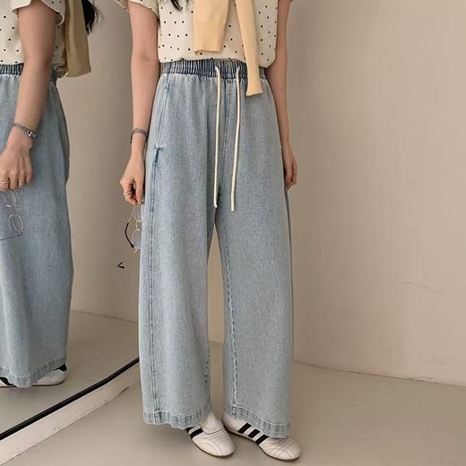 老米优品🎈砂洗棉质，轻柔垂顺~《巨显瘦春季阔腿九分裤》多道砂洗工艺反复打磨 版型魔法先搜！ 藏肉显高~ 商品图7