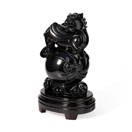 黑曜石貔貅摆件 揽金纳福基业稳固 商品图3