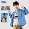 Bluem男童衬衫儿童牛仔外套春季新款男孩衬衣青少年上衣长袖衣服Z6ACS045 商品缩略图0