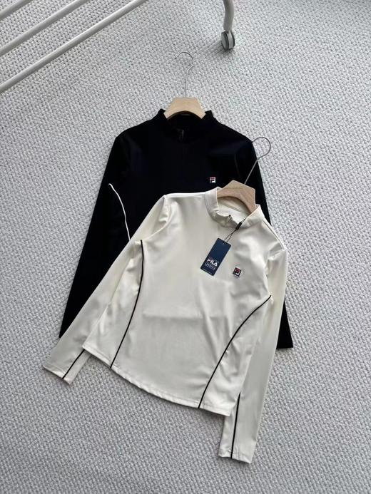 F0306119女长袖T恤春季新款网球运动日常通勤半拉链户外健身训练上衣 商品图0
