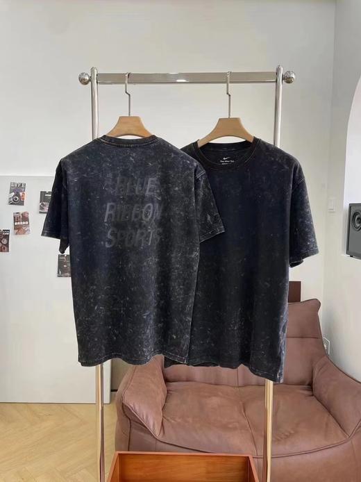 F0306109夏季新款圆领百搭复古做旧水洗印花短袖T恤 商品图1