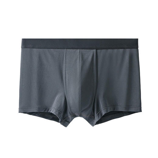 日式无印西川男士撞色莫代尔内裤良品纯色夏季莫代尔平角内裤裤头 商品图3