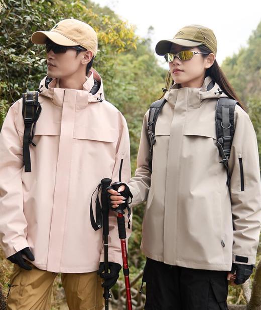 【春秋款户外夹克风衣男女同款】防风防水男女同款潮流时尚休闲夹克外套情侣款ph 商品图8