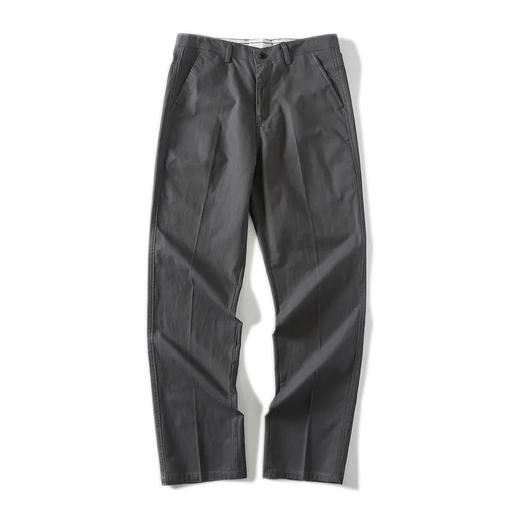 F030606日系风春秋季男士直筒纯色简约透气休闲商务长裤 商品图11