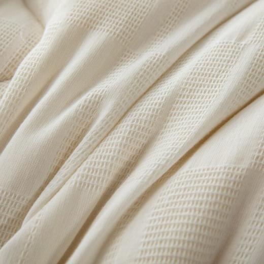 南通素艺-日式无印提花大格大豆被芯良品柔软被子全棉原棉民宿被 商品图3