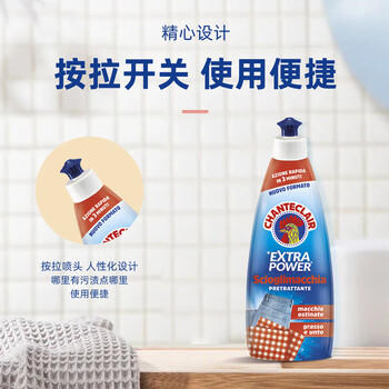 大公鸡管家 衣领净洗衣液 重油污渍克星清洁剂 油污清洁剂500ml*2瓶 /家庭清洁/纸品 /衣物清洁 /普通洗衣液 商品图4