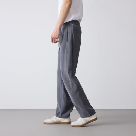 墨麦客高智通勤直筒宽松休闲裤男2026春新款松紧腰男士裤子91577. 商品图3