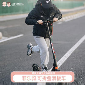 【代发】菲乐骑5岁+两轮滑板车可折叠儿童成人滑板车