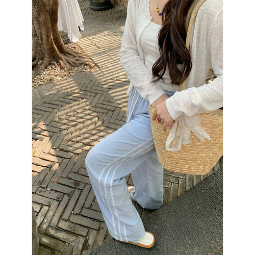 <曾小咸推荐>4.17现货秒杀 ！微信超特价！韩系抽绳蕾丝边休闲裤 日常199.99 立减120 秒杀79.99！！ 商品图2