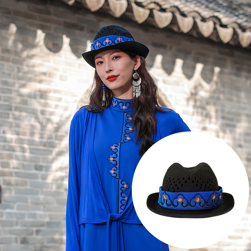【杨丽萍老师同款】孤鸿舞民族风小礼帽 | 现货加急发