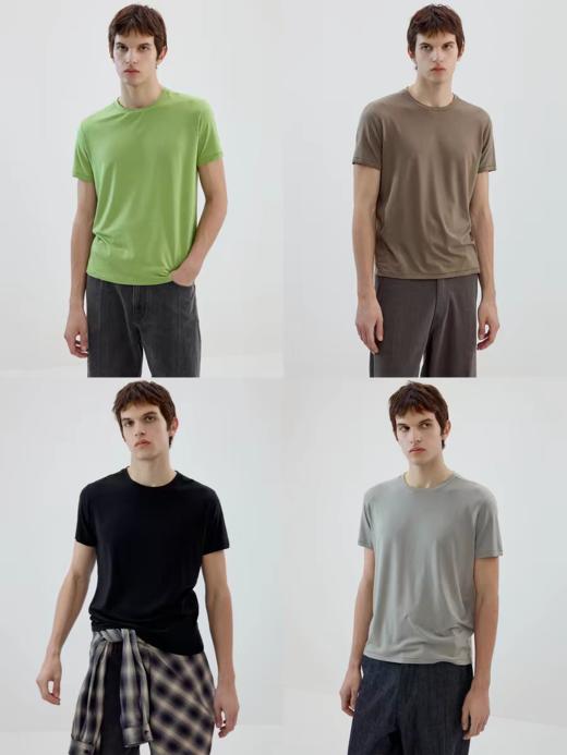 Simple Project/Y2605/美利奴羊毛圆领T恤 商品图0