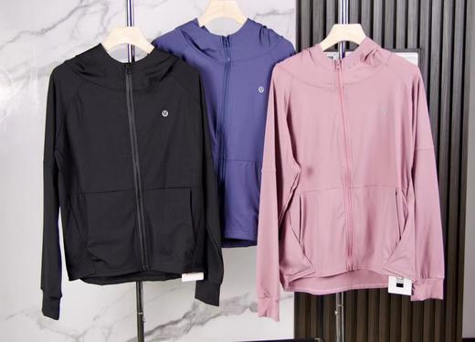 F030670瑜伽服连帽拉链运动外套宽松休闲夹克拉链开衫 商品图0