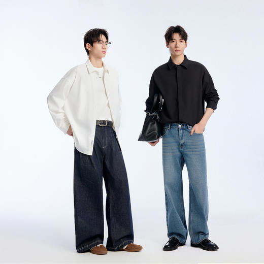 NPC潮牌抖抖系列2.0四面弹力长袖衬衫4级抗皱免烫男春季NP61SH01 商品图1