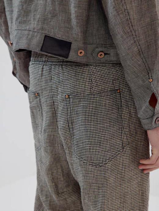 Simple Project/Y2609/千鸟格亚麻type2短夹克 商品图3