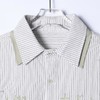 SDSA男装2026新款高贵轻奢日系条纹衬衫字母刺绣撞色领设计百搭 商品缩略图1