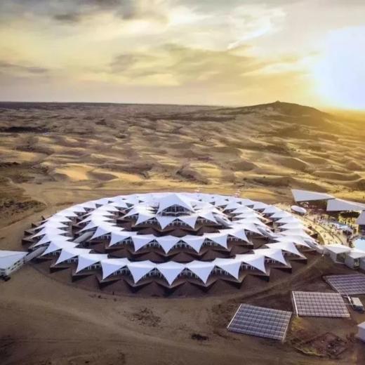 【库布齐】五一入住莲花酒店，沙漠草原轻奢亲子营！水乐园、滑沙、露营、徒步20+亲子活动，4岁起报！ 商品图0