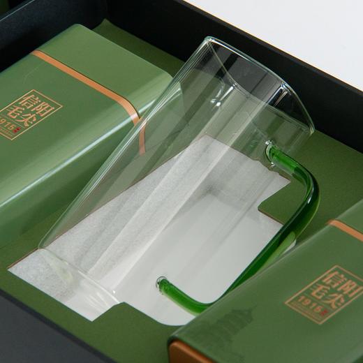非遗传承【绿.2听毛尖+玻璃杯】35元1套.整箱20套 商品图2