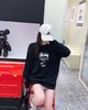 F030681联名款字母logo印花情侣圆领长袖T恤 商品缩略图1